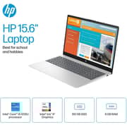 HP (2022) Laptop - 12th Gen / Intel Core i5-1235U / 15.6inch HD / 512GB SSD / 8GB RAM / Shared Intel Iris Xe Graphics / Windows 11 Home / English Keyboard / Natural Silver / International Version - [15-FD0005DX]