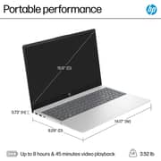 HP (2022) Laptop - 12th Gen / Intel Core i5-1235U / 15.6inch HD / 512GB SSD / 8GB RAM / Shared Intel Iris Xe Graphics / Windows 11 Home / English Keyboard / Natural Silver / International Version - [15-FD0005DX]