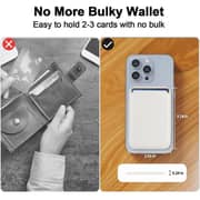 S&S MagSafe Leather Wallet White