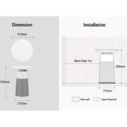 LG PuriCare AeroFurniture Air Purifier, Cream White Finish