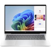 HP (2024) Laptop - Qualcomm Snapdragon X Plus X1P-42-100 / 14inch 2.2K / 512GB SSD / 16GB RAM / Shared Qualcomm Adreno GPU Graphics / Windows 11 Home / English & Arabic Keyboard / Glacier Silver / Middle East Version - [14-FE1000NE]