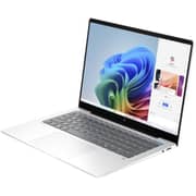 HP (2024) Laptop - Qualcomm Snapdragon X Plus X1P-42-100 / 14inch 2.2K / 512GB SSD / 16GB RAM / Shared Qualcomm Adreno GPU Graphics / Windows 11 Home / English & Arabic Keyboard / Glacier Silver / Middle East Version - [14-FE1000NE]