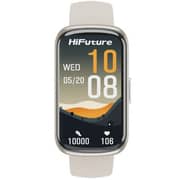 HiFuture EVO2 1.47″ IPS Smart Band with Daily Activity Tracking & Slim Profile - Beige