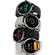 HiFuture FLEX2 1.39″ LCD Smartwatch with Essential Fitness Features - Silver/White