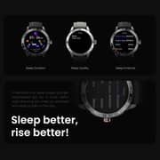 HiFuture FLEX2 1.39″ LCD Smartwatch with Essential Fitness Features - Silver/White
