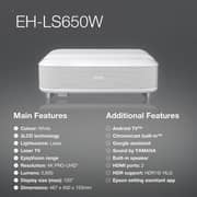 Epson 4K PRO UHD Smart Laser Projector EH-LS650W