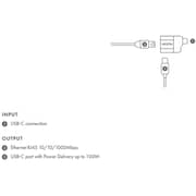 Dicota USB-C To Ethernet Adapter Black/Silver