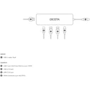 Dicota 5-in-1 USB-C Video Hub Black/Silver