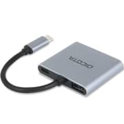 Dicota 4-in-1 Portable Docking Station Black/Silver