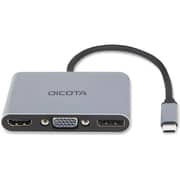 Dicota 5-in-1 Portable Docking Station Black/Silver