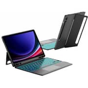Protect Protective Keyboard Case With Trackpad Black Samsung Galaxy Tab 12.4Inch