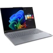 Lenovo ThinkBook 16 G7 QOY Commercial (2024) Laptop - Snapdragon X Plus X1P-42-100 / 16inch WUXGA / 1TB SSD / 32GB RAM / Qualcomm Adreno Graphics / Windows 11 Pro / English & Arabic Keyboard / Luna Grey / Middle East Version - [21NH000DAX]