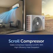 Gree 3.0 Ton Split Air Conditioner with Scroll Compressor Lomo-S36C3, R410A, 3D Air Flow, Turbo Mode, I-Feel Function, Gold Fin