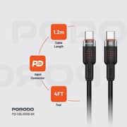 Porodo USB-C To USB-C Cable 1.2m Black