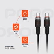 Porodo USB-C To USB-C Cable 1.2m Black