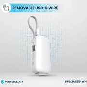 Powerology Power Bank 5000mAh White PPBCHA65-WH