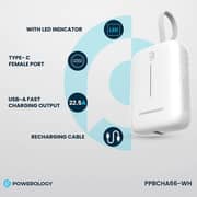Powerology Power Bank 10000mAh White PPBCHA66-WH