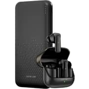 Green Lion Rome Power Bank 10000mAh With TWS Earbuds Black GNROME2TWSBK