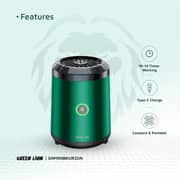 Green Lion Mini Bakhour 2 Incense Burner (Pack of 1 pc)