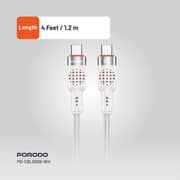 Porodo USB-C To USB-C Cable 1.2m White