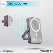 Powerology Wireless Power Bank 10000mAh Grey PPBCHA36-GY