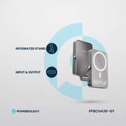 Powerology Wireless Power Bank 10000mAh Grey PPBCHA36-GY