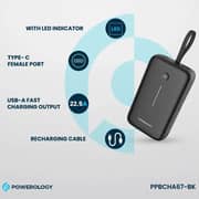 Powerology Power Bank 20000mAh Black PPBCHA67-BK