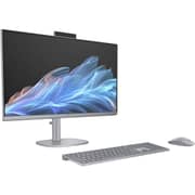 HP OmniStudio X All-in-One (2024) Desktop - 1st Series / Intel Core Ultra 7-155H / 27inch 4K UHD / 1TB SSD / 16GB RAM / Shared Intel Arc Graphics / Windows 11 Home / English & Arabic Keyboard / Meteor Silver / Middle East Version - [27-CS0004NE]