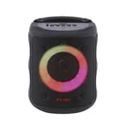 Etrain LED Cylindrical Rechargeable Portable Speaker 10W - Black