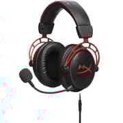 سماعات رأس سلكية للألعاب هايبركس 4P5L1AX#ARL كلاود ألفا باللون الأحمر