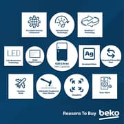Beko Top Mount Refrigerator 650 Litres RDNE850L22X