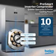 Beko Top Mount Refrigerator 650 Litres RDNE850L22X