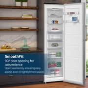 Beko 313L Upright Freezer, Single Door, No Frost, Titanium Inox - RFNE360X