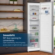 Beko Upright Freezer 313 Liters Gross (286 Net) Capacity, Single Door, No Frost, RFNE360X - (Inox)