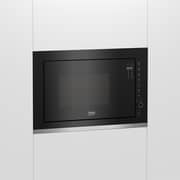 Beko 60cm Built-in Microwave Oven with Grill, 25L, Microwave Grilling, Digital Timer, Auto-weight Defrost, Child Lock, Black - BMGB25333X