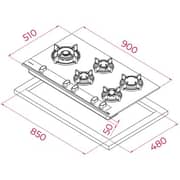 Teka Infinity G1 Built In Gas Hob GBC 95-G1 GB