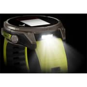 Garmin 010-02906-21 Fenix 8 Solar Smartwatch Sapphire, Titanium With AMP Yellow/Graphite Silicone Band