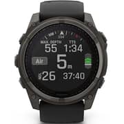 Garmin Fenix 8 Solar 51mm Solar-Charged AMOLED Display, Multisport Smartwatch, Sapphire Carbon Grey DLC Titanium