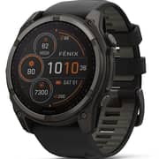 Garmin Fenix 8 Solar 51mm Solar-Charged AMOLED Display, Multisport Smartwatch, Sapphire Carbon Grey DLC Titanium