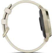 Garmin 010-02891-00 Lily 2 Active Smartwatch Lunar Gold With Bone Silicone Band