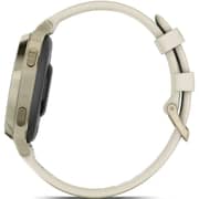 Garmin 010-02891-00 Lily 2 Active Smartwatch Lunar Gold With Bone Silicone Band