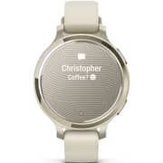 Garmin 010-02891-00 Lily 2 Active Smartwatch Lunar Gold With Bone Silicone Band