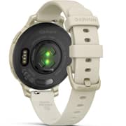 Garmin 010-02891-00 Lily 2 Active Smartwatch Lunar Gold With Bone Silicone Band