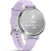 Garmin Lily 2 Active 33mm Monochrome Touch Display, Stylish Smartwatch, Silver with Purple Jasmine Band