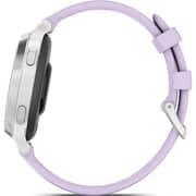 Garmin Lily 2 Active 33mm Monochrome Touch Display, Stylish Smartwatch, Silver with Purple Jasmine Band