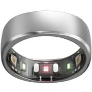 Ringconn Titanium Smart Ring Size 8 Silver