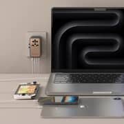 Momax 1 Pc 1-World 170W 4 Port Travel Adaptor Desert Titanium