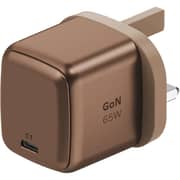 Momax 1 Port Gan 65W Charger Desert Titanium