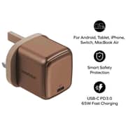 Momax 1 Port Gan 65W Charger Desert Titanium