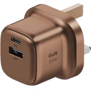 Momax 2 Port GaN 30W Charger Desert Titanium